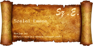 Szelei Emese névjegykártya
